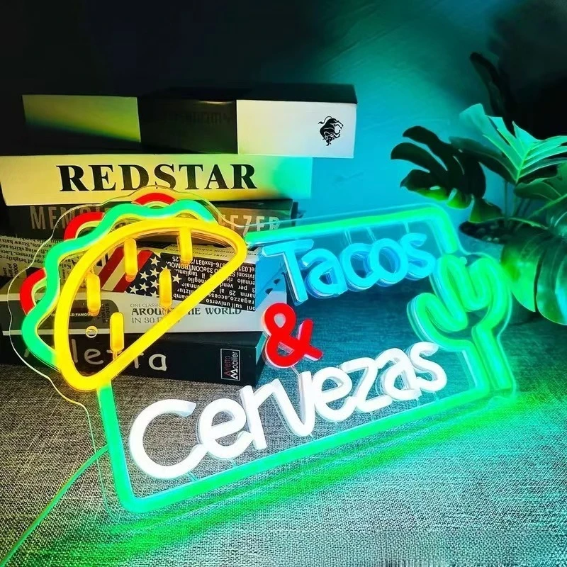Hot Selling LED Neon Light Sign Tacos Beer Delicious Food Custom English Letters Decorative LED Shape Light For Bar Shop
Hot Selling LED Neon Light Sign Tacos Beer Delicious Food Custom English Letters Decorative LED Shape Light For Bar Shop
