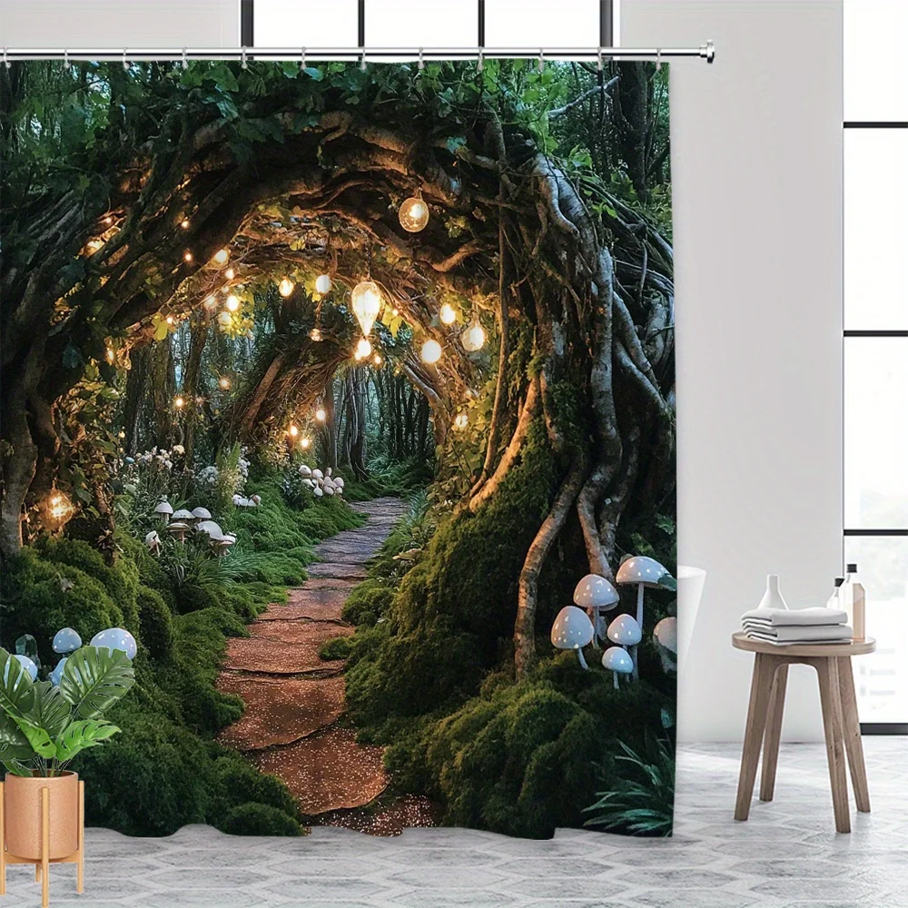 Enchanted Forest Magical Shower Curtain Fantasy Woodland Roots Grove Nature Decor Tropical Jungle Bathroom Wall Art Print
Enchanted Forest Magical Shower Curtain Fantasy Woodland Roots Grove Nature Decor Tropical Jungle Bathroom Wall Art Print