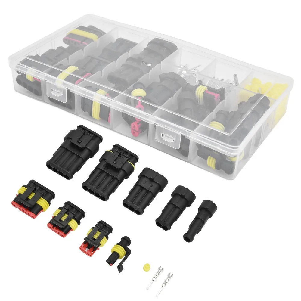 Waterproof Wire Connector Plug Kit 1/2/3/4 Pin Terminals Waterproof Automotive Electrical Connector Connectors
Waterproof Wire Connector Plug Kit 1/2/3/4 Pin Terminals Waterproof Automotive Electrical Connector Connectors