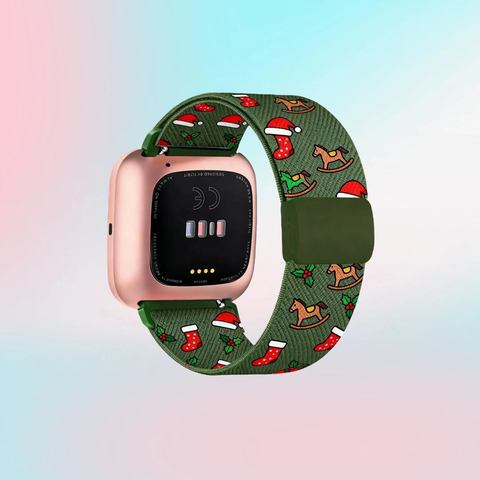 Christmas Printed Strap suitable for Fitbit Versa2 with magnetic nylon strap for Fitbit Versa2
Christmas Printed Strap suitable for Fitbit Versa2 with magnetic nylon strap for Fitbit Versa2