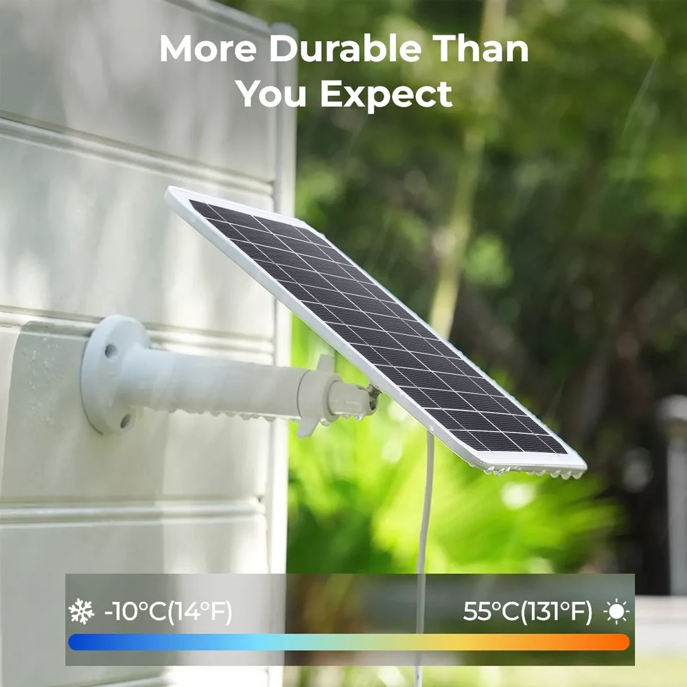 For Security Cameras 5V 20W Solar Panel Home Security 360° Adjustable Bracket Corrosion-resistant Long-lasting Power
For Security Cameras 5V 20W Solar Panel Home Security 360° Adjustable Bracket Corrosion-resistant Long-lasting Power