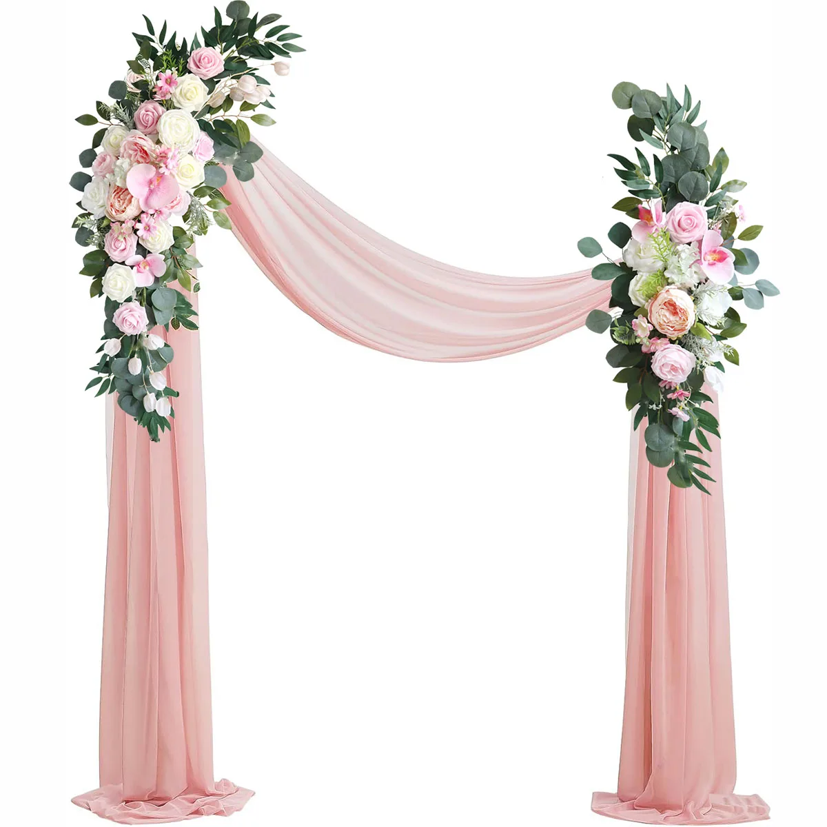 Yannew Rustic Wedding Arch Flowers Pink White Floral Swags Drapes Kit for Wedding Ceremony Arbor Reception Backdrop Decoration
Yannew Rustic Wedding Arch Flowers Pink White Floral Swags Drapes Kit for Wedding Ceremony Arbor Reception Backdrop Decoration