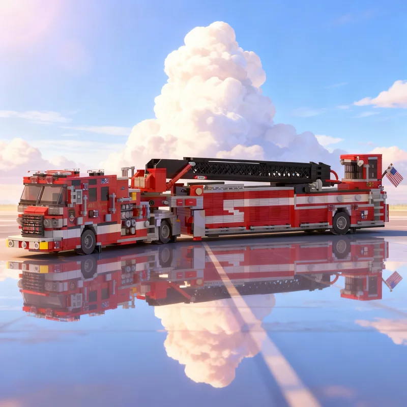 1802pcs MOC Pierce Quantum Tiller Ladder Truck El Paso City Fire Model Building Blocks DIY Creative Gift Display Decor Premium
1802pcs MOC Pierce Quantum Tiller Ladder Truck El Paso City Fire Model Building Blocks DIY Creative Gift Display Decor Premium