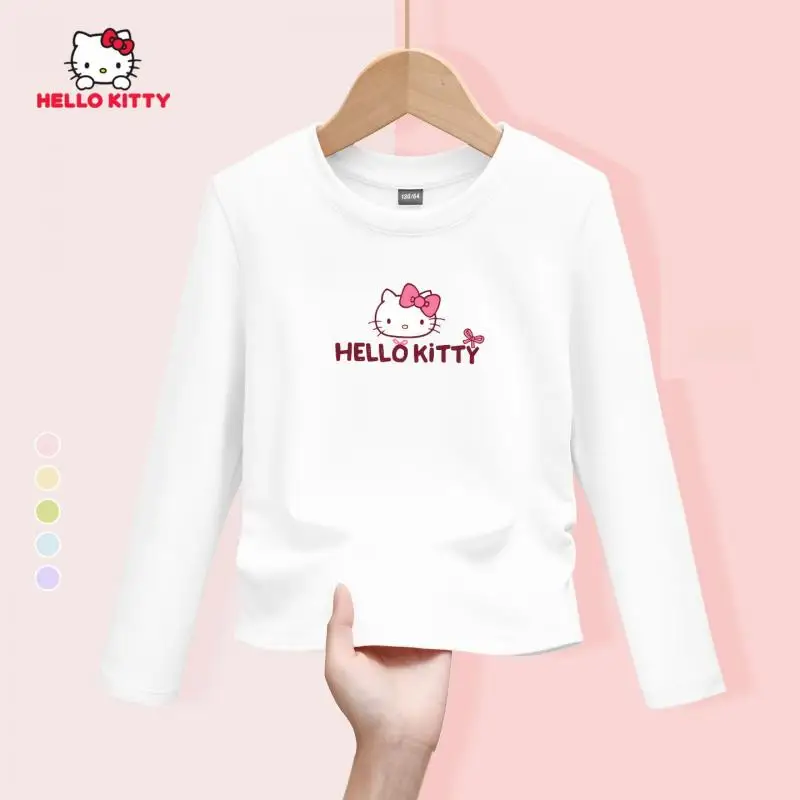 Детские топы Sanrio Hello Kitty для девочек, весенне-осенняя удобная одежда с длинными рукавами и рисунком аниме, универсальная модная новая домашняя одежда, хит продаж
Детские топы Sanrio Hello Kitty для девочек, весенне-осенняя удобная одежда с длинными рукавами и рисунком аниме, универсальная модная новая домашняя одежда, хит продаж