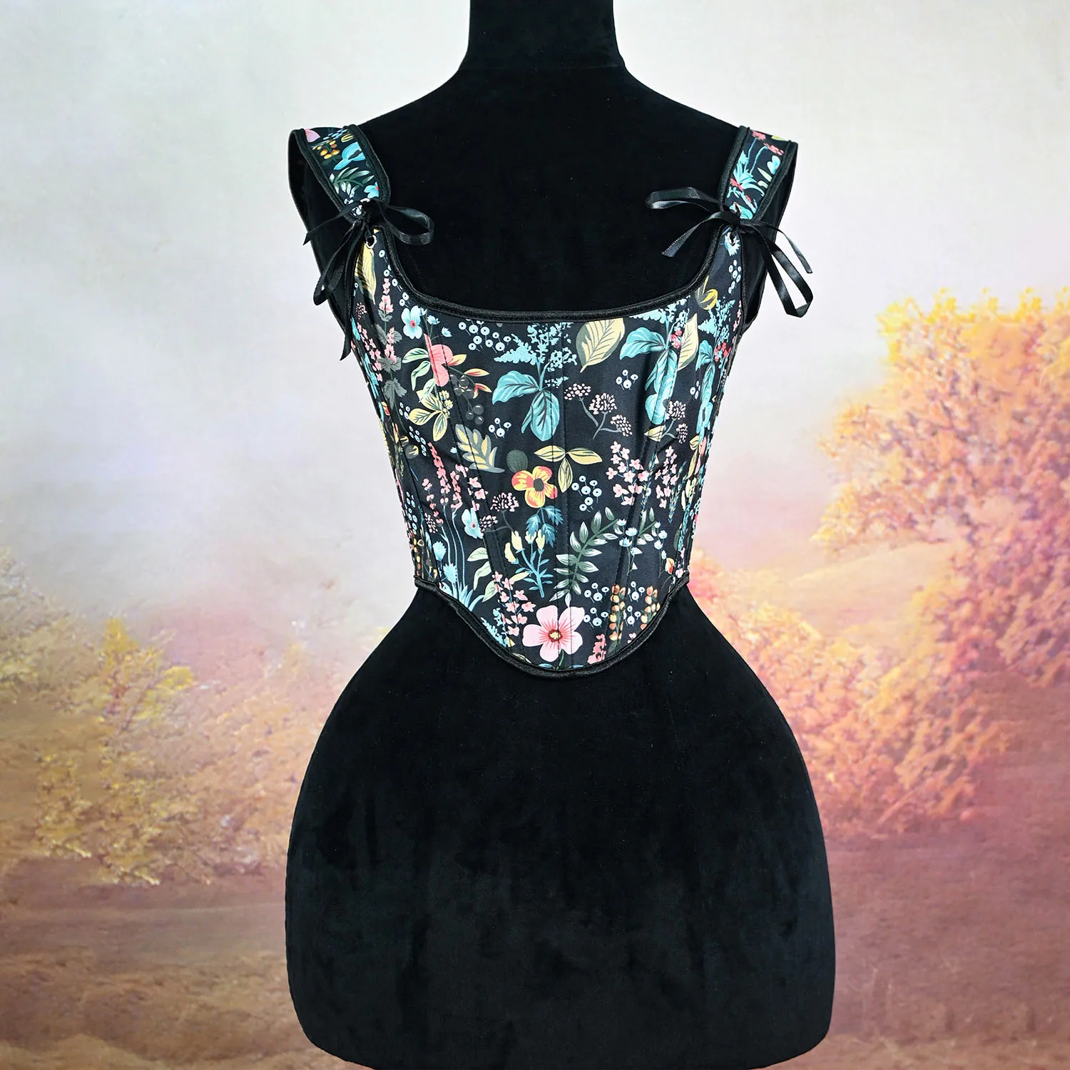 Винтажный корсет с цветочным принтом для женщин, укороченный топ без рукавов с регулируемым бантом на бретельках, вечерние наряды в стиле ретро, топ
Винтажный корсет с цветочным принтом для женщин, укороченный топ без рукавов с регулируемым бантом на бретельках, вечерние наряды в стиле ретро, топ