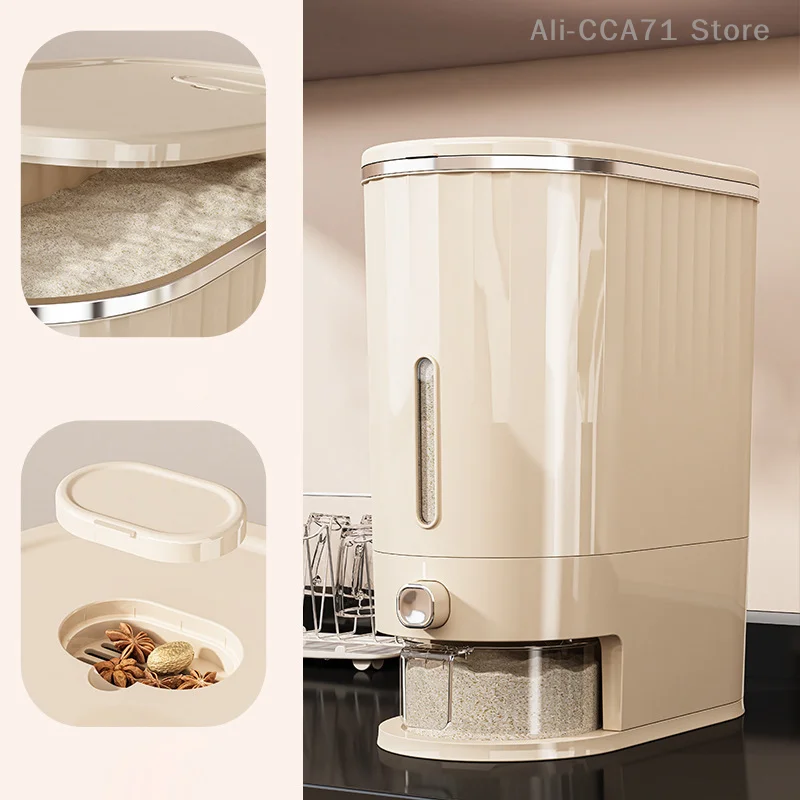 Japanese Storage Tank Dustproof And Moisture-proof Kitchen Press Rice Bucket Box Flour Bucket Rice Jar
Japanese Storage Tank Dustproof And Moisture-proof Kitchen Press Rice Bucket Box Flour Bucket Rice Jar