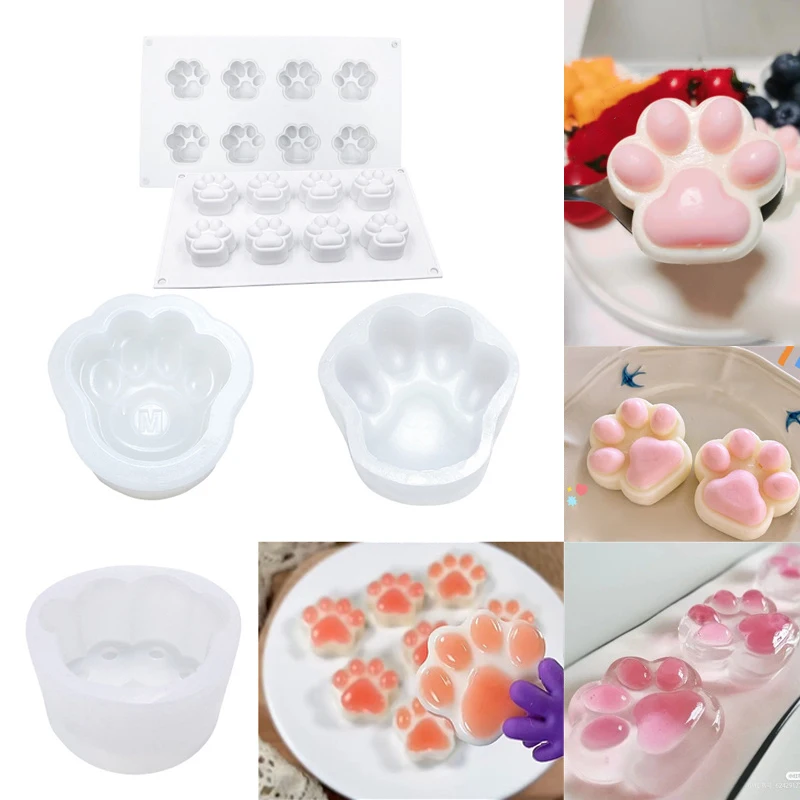 3D Cat Claw Mousse Cake Silicone Mold DIY Chocolate Jelly Pudding Mold Making Ice Tray Home Baking Accessories Wedding Crafts
3D Cat Claw Mousse Cake Silicone Mold DIY Chocolate Jelly Pudding Mold Making Ice Tray Home Baking Accessories Wedding Crafts