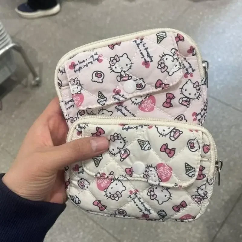 New Cute Sanrio Soft Cotton Embroidered Bow Zipper Women's Makeup Bag Cat Card Bag, Earphone Bag, Key Bag, CCD Storage Bag
New Cute Sanrio Soft Cotton Embroidered Bow Zipper Women's Makeup Bag Cat Card Bag, Earphone Bag, Key Bag, CCD Storage Bag