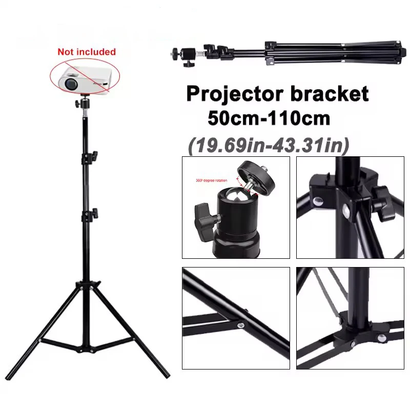 New 110cm Universal Portable Bracket for HY300 pro Projector Tripod Stand Mount for HY320mini projector
New 110cm Universal Portable Bracket for HY300 pro Projector Tripod Stand Mount for HY320mini projector