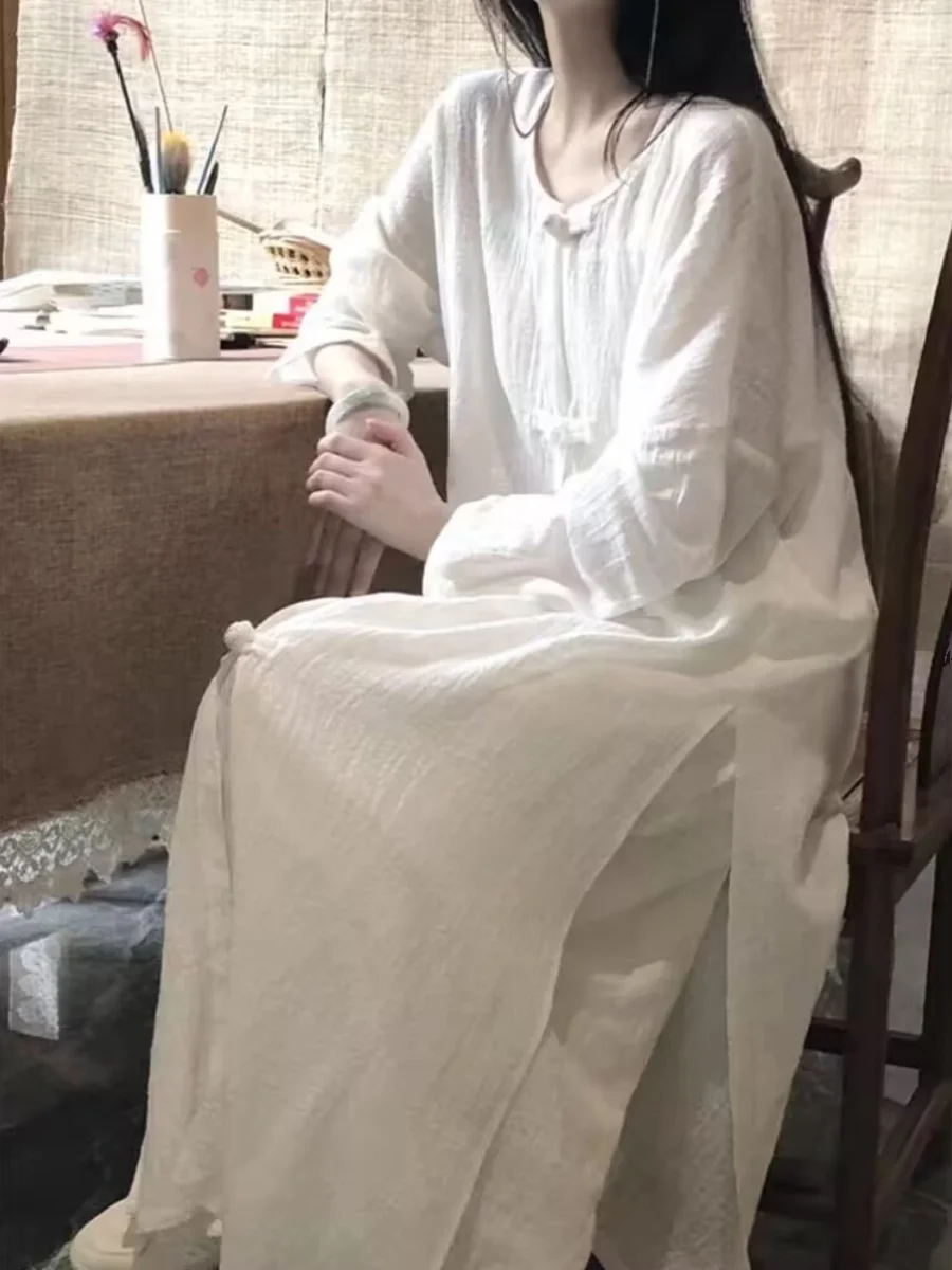 Новый женский комплект одежды для чайной церемонии китайского Sle, белый топ на пуговицах, длинный хлопковый летний комплект свека, ансамбль
Новый женский комплект одежды для чайной церемонии китайского Sle, белый топ на пуговицах, длинный хлопковый летний комплект свека, ансамбль