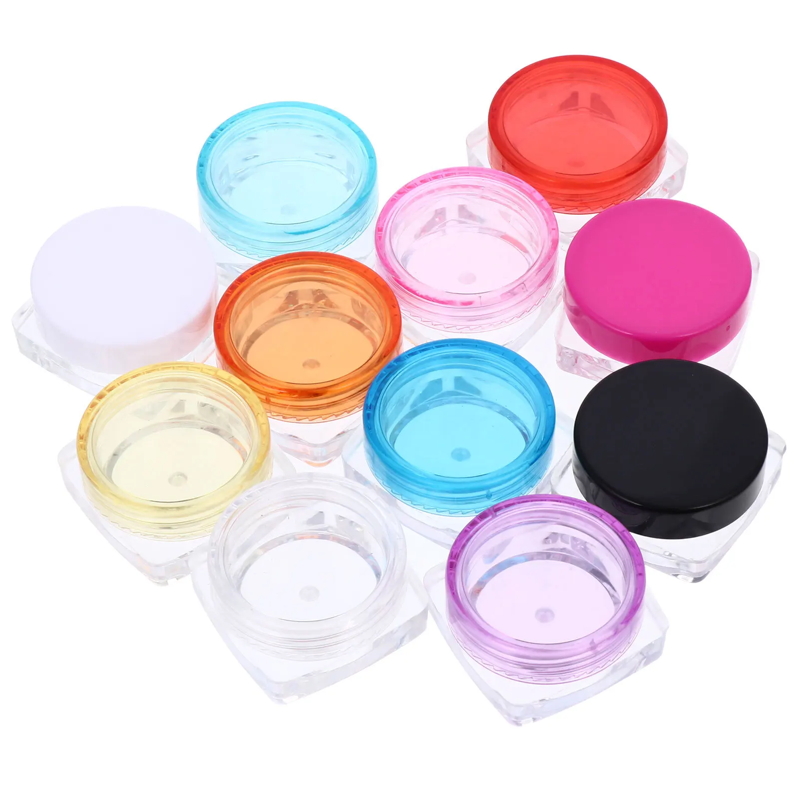 50pcs Empty Refillable Cream Containers Small Size Travel Jars Transparent Multi Purpose Sample Pots For Lotion
50pcs Empty Refillable Cream Containers Small Size Travel Jars Transparent Multi Purpose Sample Pots For Lotion