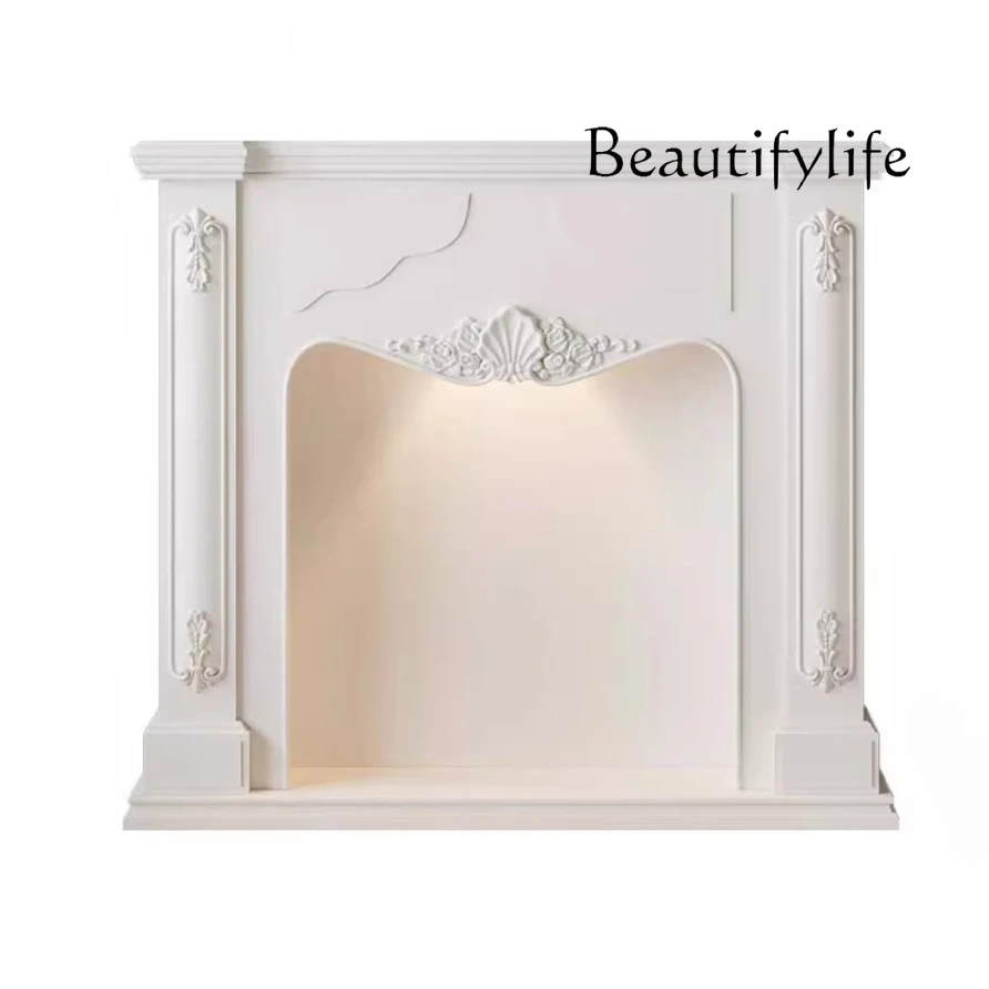 French retro fireplace decoration living room background wall special-shaped fireplace European retro entrance cabinet irregular
French retro fireplace decoration living room background wall special-shaped fireplace European retro entrance cabinet irregular