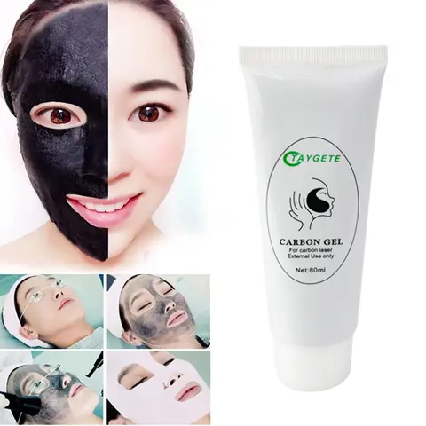 Safe Carbon Cream Black Gel Mask For Laser Skin Peeling Rejuvenation Whitening Skin Peel Deep Cleaning