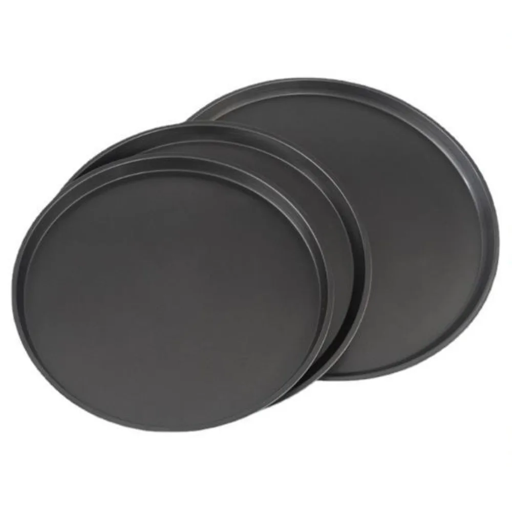 3Pcs/Set Carbon Steel Pizza Pan Non-Stick Easy Demoulding Pizza Mould Black Easy To Clean Shallow Round Pizza Plate Kitchen
3Pcs/Set Carbon Steel Pizza Pan Non-Stick Easy Demoulding Pizza Mould Black Easy To Clean Shallow Round Pizza Plate Kitchen