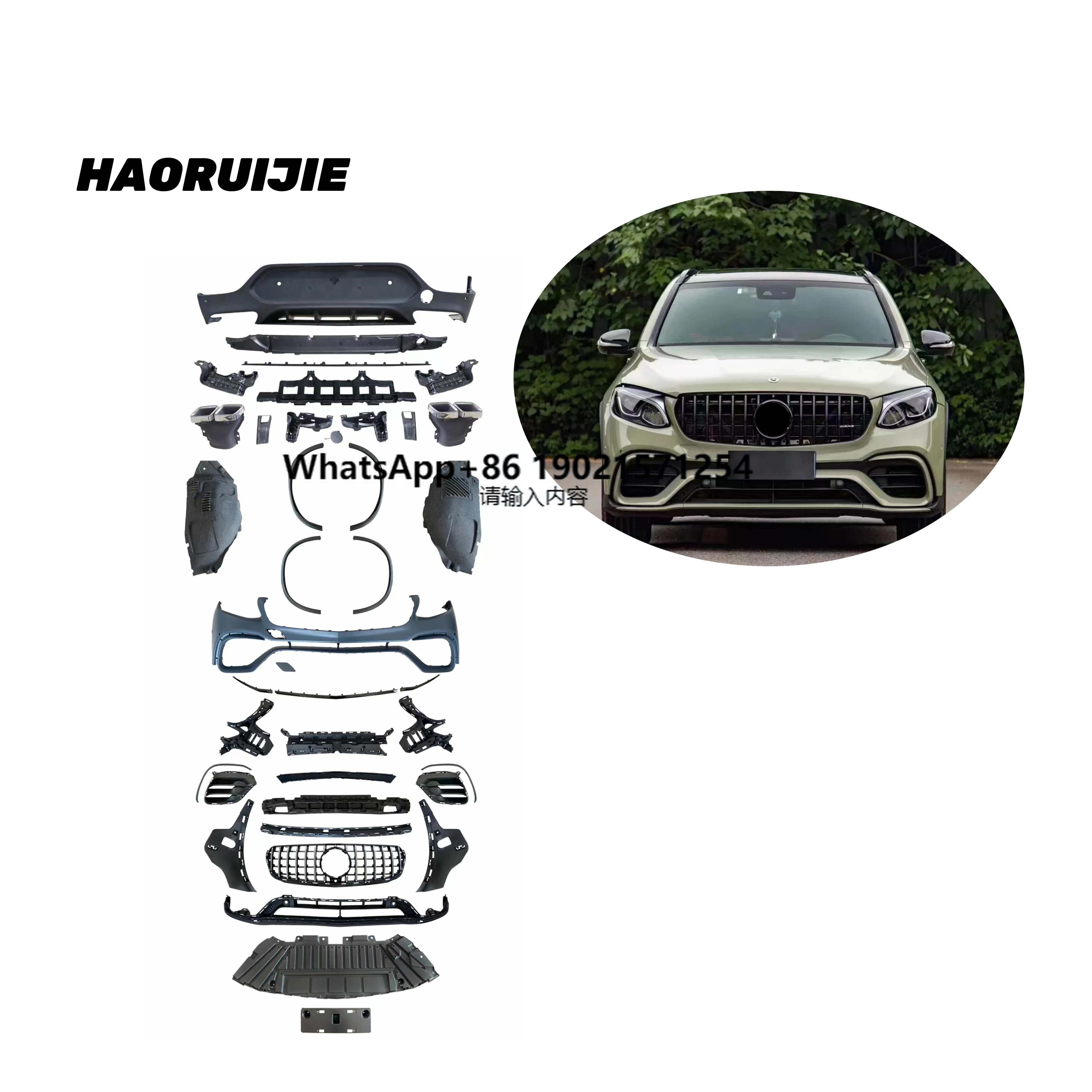 Car Bumper Bodykit for 16-19 Mercedes-Benz C253 GLC Coupe Upgrade GLC63 AMG Coupe Body Kit Car Modification Conversion Kit
Car Bumper Bodykit for 16-19 Mercedes-Benz C253 GLC Coupe Upgrade GLC63 AMG Coupe Body Kit Car Modification Conversion Kit