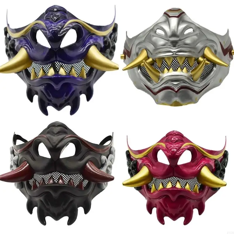 P8DB Japanese Mask Masquerade Mask Halloween Mask Devil Samurais Mask Party Mask
P8DB Japanese Mask Masquerade Mask Halloween Mask Devil Samurais Mask Party Mask