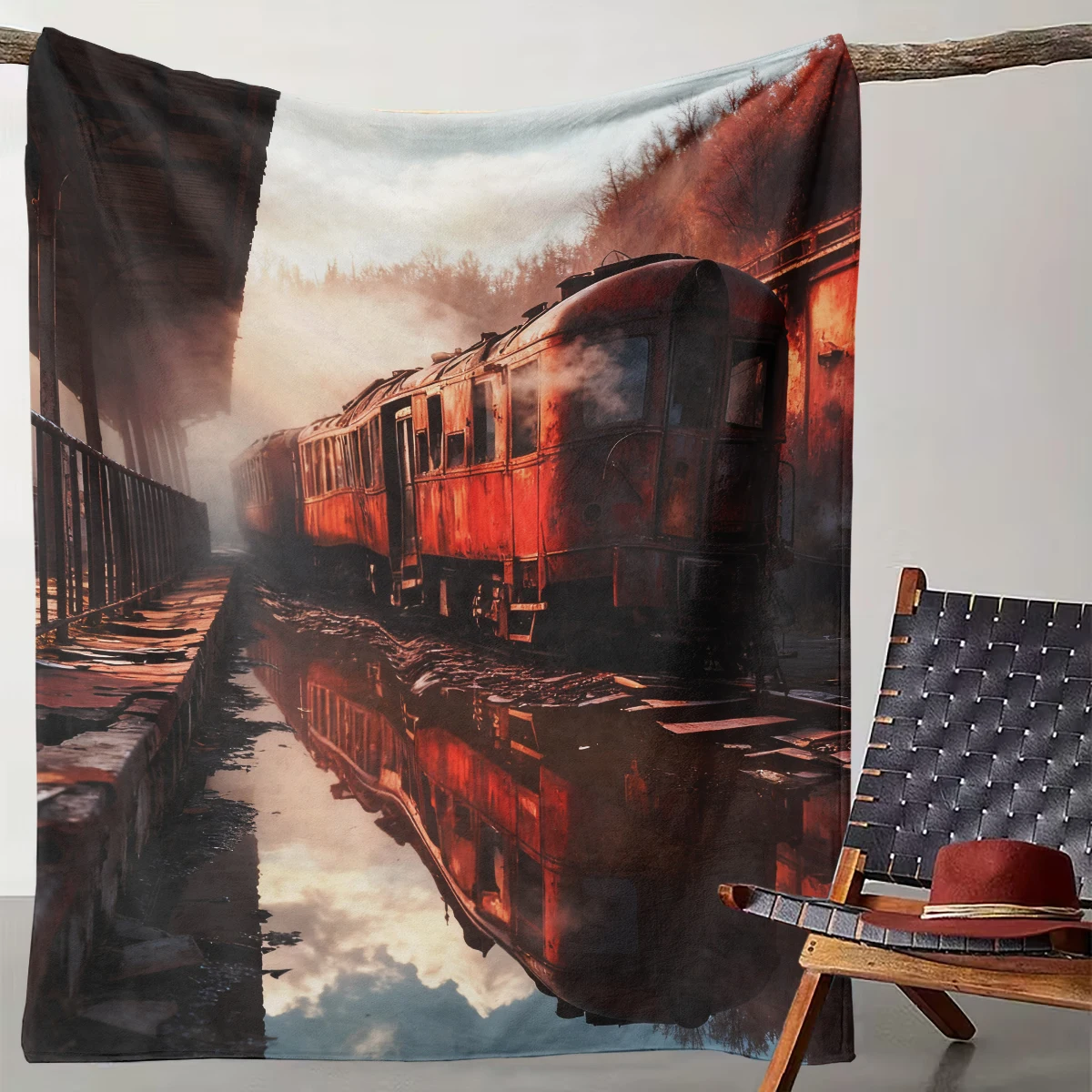 1 Piece of Retro Steam Train Nostalgic Industrial Style Blanket, Artistic Atmosphere Home Decoration Blanket
1 Piece of Retro Steam Train Nostalgic Industrial Style Blanket, Artistic Atmosphere Home Decoration Blanket