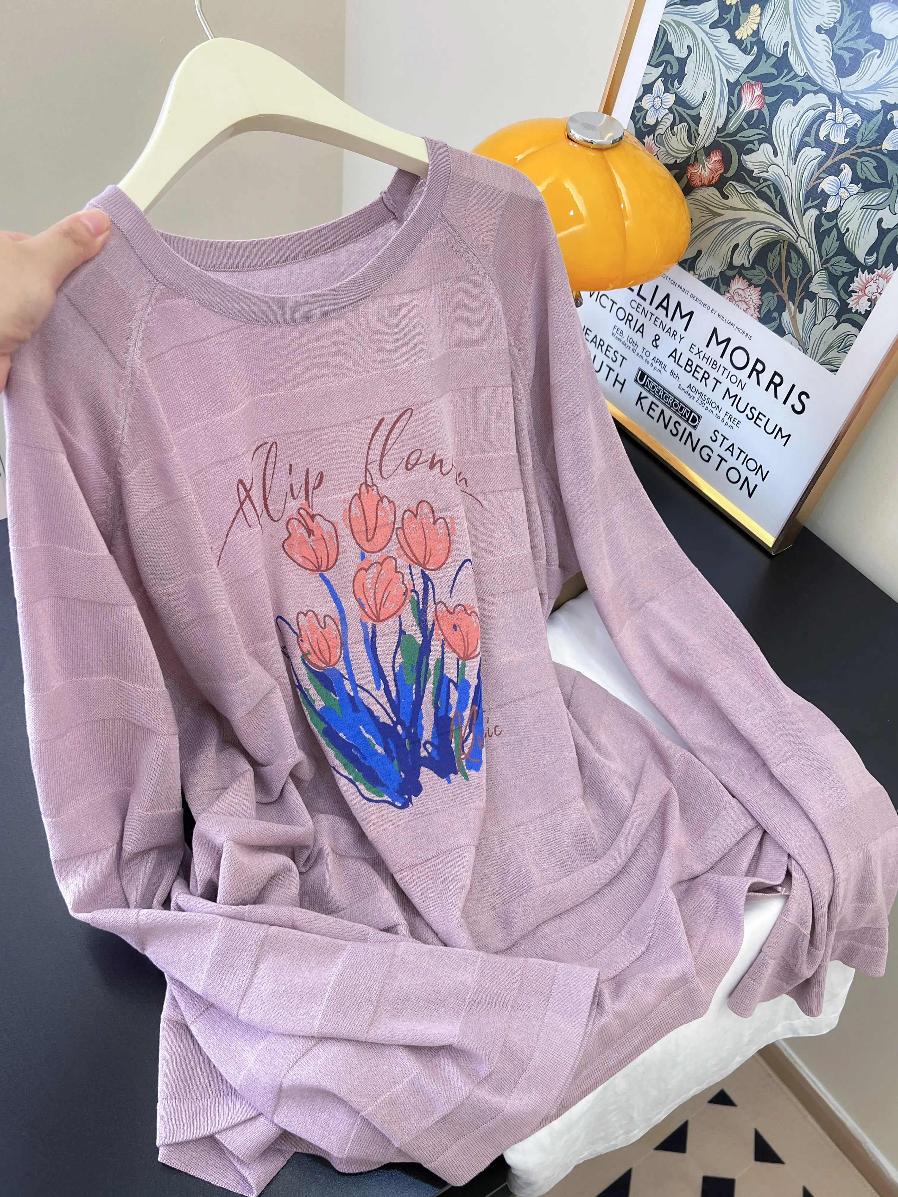 Printed Round Neck Long Sleeved Casual Loose T-shirt For Women's Autumn Top
Printed Round Neck Long Sleeved Casual Loose T-shirt For Women's Autumn Top