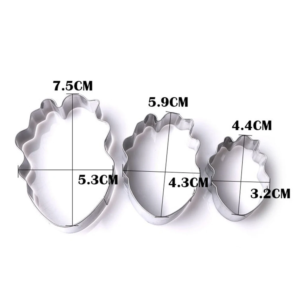 3Pcs Flower Shape Stainless Steel Cookie Cutters Baking Mold Set for DIY Tulip Petal Biscuits Crafts Decorating Tools
3Pcs Flower Shape Stainless Steel Cookie Cutters Baking Mold Set for DIY Tulip Petal Biscuits Crafts Decorating Tools