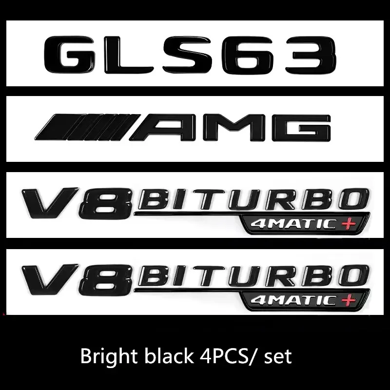 4PCS/ ABS car sticker is suitable for Mercedes-Benz GLS63 refitted AMG V8BITURBO 4MATIC+ fender tail logo3D letter trunk sticker
4PCS/ ABS car sticker is suitable for Mercedes-Benz GLS63 refitted AMG V8BITURBO 4MATIC+ fender tail logo3D letter trunk sticker