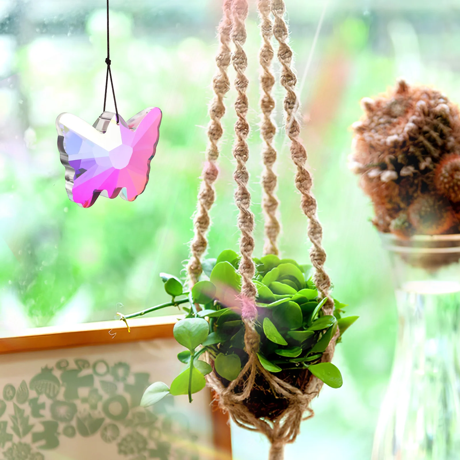Butterfly Prism Pendant Home Decor Window Decoration Ornament Household Crystal Hanging Decorations for
Butterfly Prism Pendant Home Decor Window Decoration Ornament Household Crystal Hanging Decorations for