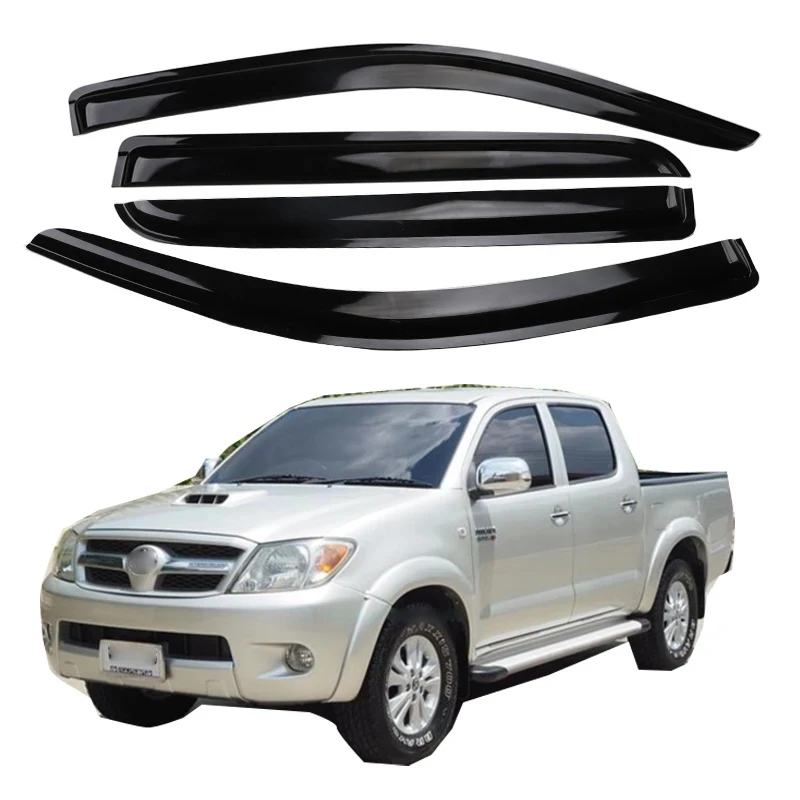 for ToyotaHilux Vigo 2005-2011Car door sun visor, acrylic car rainproof windshield, ventilation port, window sun visor
for ToyotaHilux Vigo 2005-2011Car door sun visor, acrylic car rainproof windshield, ventilation port, window sun visor