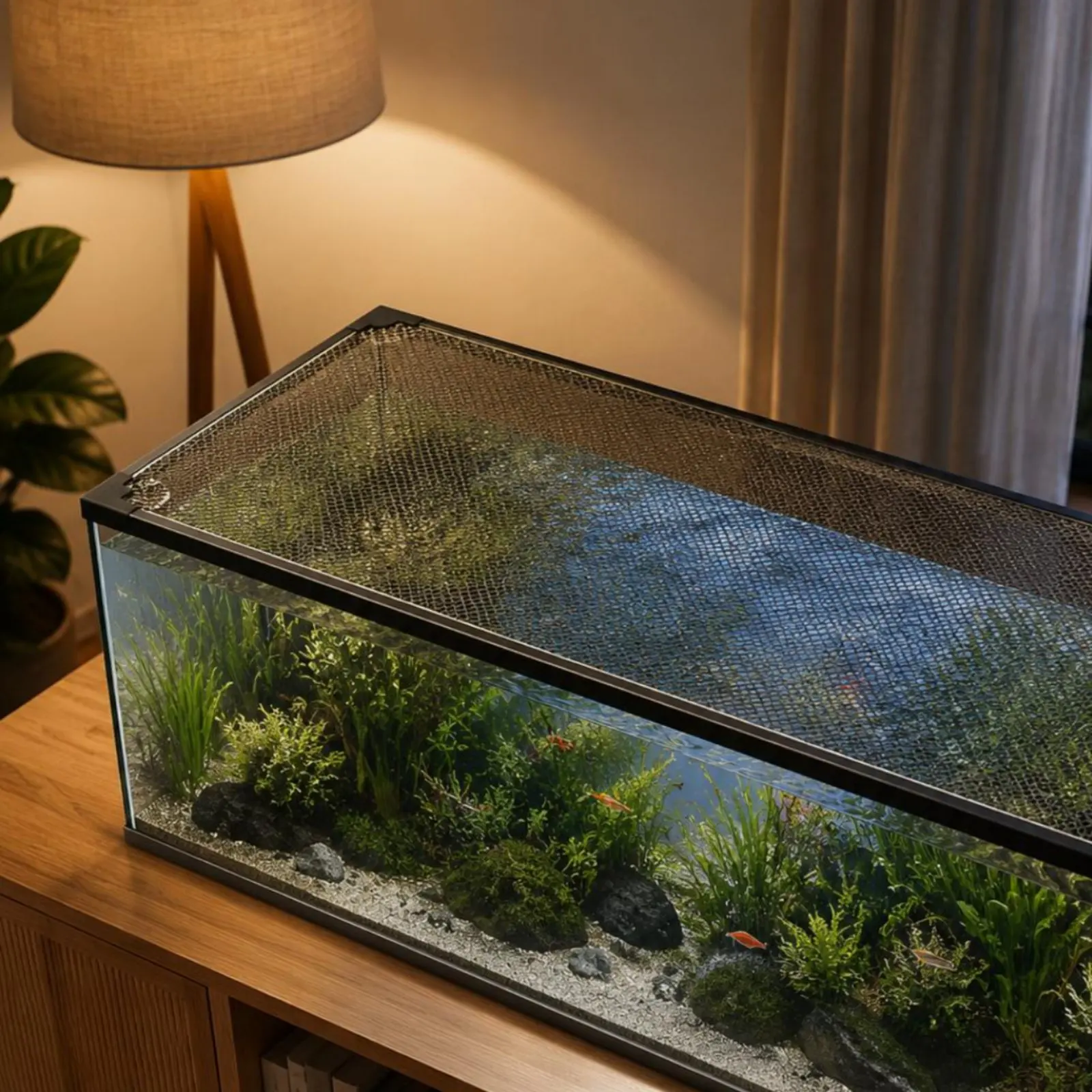 Fish Aquarium Net Cover Quick Installation Aquarium Mesh Lid Attractive Aquarium Cover Clear Light Passage Anti-Jump Mesh Net
Fish Aquarium Net Cover Quick Installation Aquarium Mesh Lid Attractive Aquarium Cover Clear Light Passage Anti-Jump Mesh Net