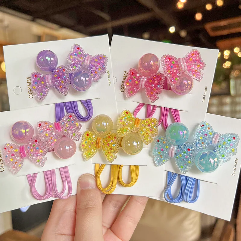 2PCS New Colored Sugar Bow Girls Elastic Hair Bands Lovely Kids Princess Hair Accessories Children Hair Ties Baby Headwear
2PCS New Colored Sugar Bow Girls Elastic Hair Bands Lovely Kids Princess Hair Accessories Children Hair Ties Baby Headwear