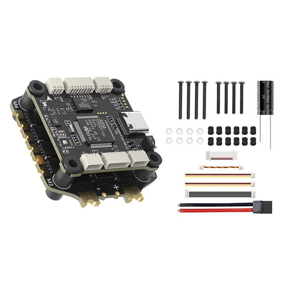 LDFH For GEPRC TAKER F722 V2 FC&ESC FPV Stack BLS 65A 4in1 ESC 3-6S for FPV Freestyle Drone Model
LDFH For GEPRC TAKER F722 V2 FC&ESC FPV Stack BLS 65A 4in1 ESC 3-6S for FPV Freestyle Drone Model