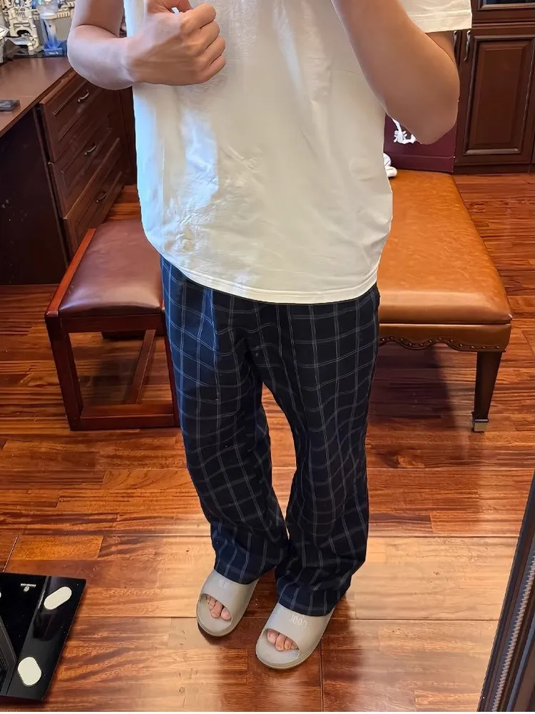 Men's And Women's Plaid Sports Casual Pants High Street Style Straight Leg Micro Flared Slimming Spring Summer Fashion
Men's And Women's Plaid Sports Casual Pants High Street Style Straight Leg Micro Flared Slimming Spring Summer Fashion