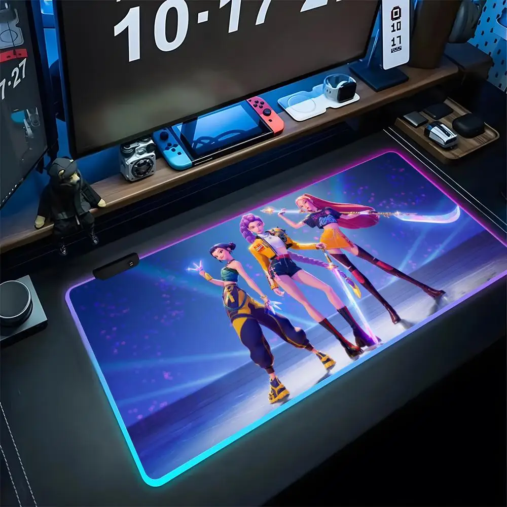 KPop D-Demons H-Hunters Mouse Pad Gifts Gaming Rgb Mousepad Backlit Keyboard Gamer Girl Xxl Laptop Mat Table Pads Deskpad
KPop D-Demons H-Hunters Mouse Pad Gifts Gaming Rgb Mousepad Backlit Keyboard Gamer Girl Xxl Laptop Mat Table Pads Deskpad