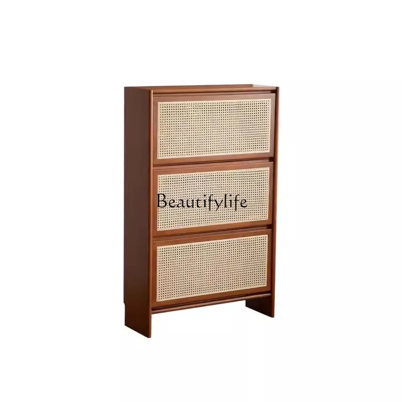 Retro solid wood shoe cabinet household door porch cabinet medium antique household entry locker
Retro solid wood shoe cabinet household door porch cabinet medium antique household entry locker