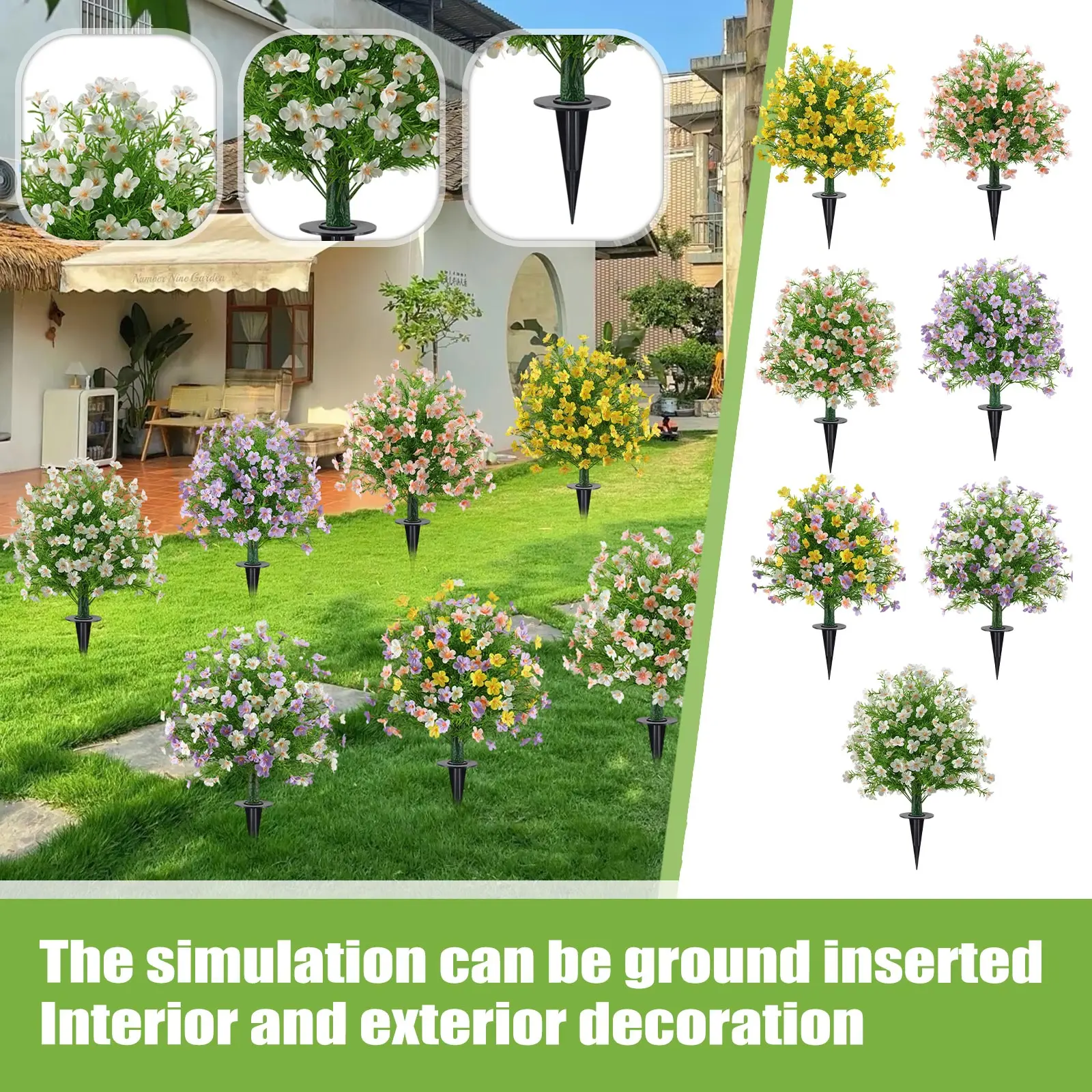 2 шт., 60 см, искусственный растительный шар с цветами, устойчивые к ультрафиолетовому излучению искусственные кусты с шипами, искусственная вечнозеленая имитация растений
2 шт., 60 см, искусственный растительный шар с цветами, устойчивые к ультрафиолетовому излучению искусственные кусты с шипами, искусственная вечнозеленая имитация растений