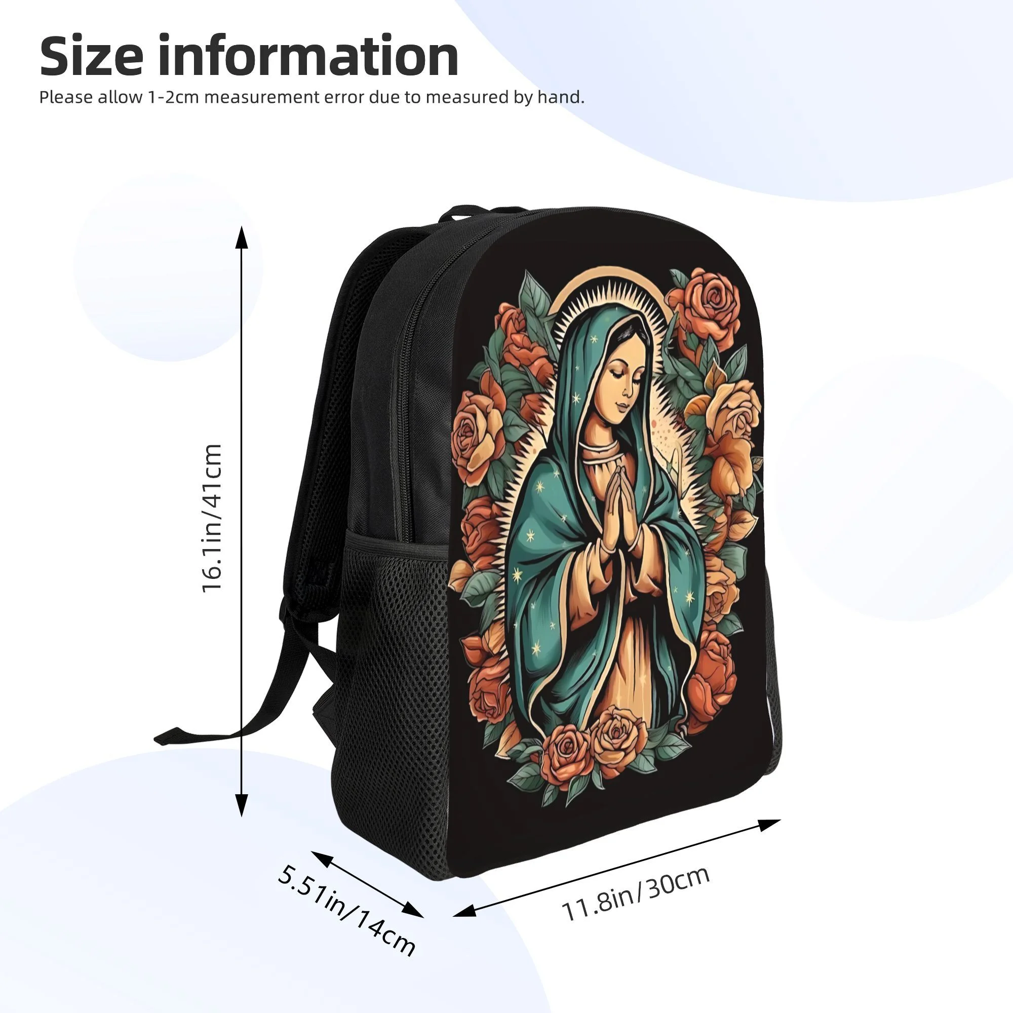 A high-capacity school bag for students and office workers - a lightweight travel backpack with an image of the Virgin Mary
A high-capacity school bag for students and office workers - a lightweight travel backpack with an image of the Virgin Mary