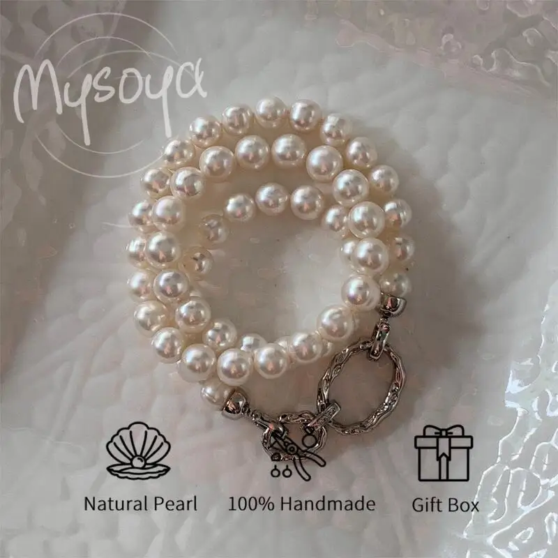 MYSOYA 7-8 мм ожерелье из пресноводного жемчуга с натуральным культивированным жемчугом, подарочная коробка, идеальный подарок на свадьбу, день рождения, Рождество, Новый год
MYSOYA 7-8 мм ожерелье из пресноводного жемчуга с натуральным культивированным жемчугом, подарочная коробка, идеальный подарок на свадьбу, день рождения, Рождество, Новый год