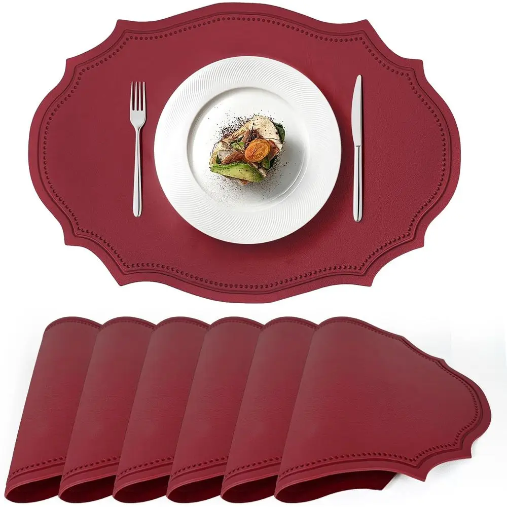 Упаковка из 12 рождественских овальных салфеток из античной красной искусственной кожи, 17x12 дюймов, водонепроницаемые, нескользящие, термостойкие для праздничной столовой
Упаковка из 12 рождественских овальных салфеток из античной красной искусственной кожи, 17x12 дюймов, водонепроницаемые, нескользящие, термостойкие для праздничной столовой