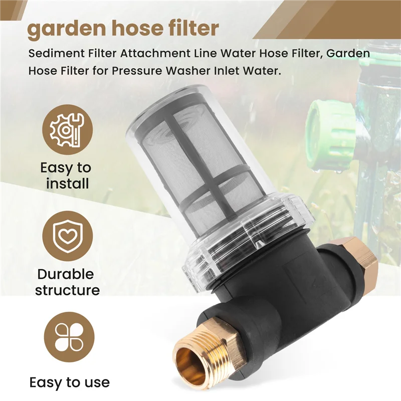 BHBD-Sediment Filter Attachment Line Water Hose Filter, Garden Hose Filter For Pressure Washer Inlet Water
BHBD-Sediment Filter Attachment Line Water Hose Filter, Garden Hose Filter For Pressure Washer Inlet Water