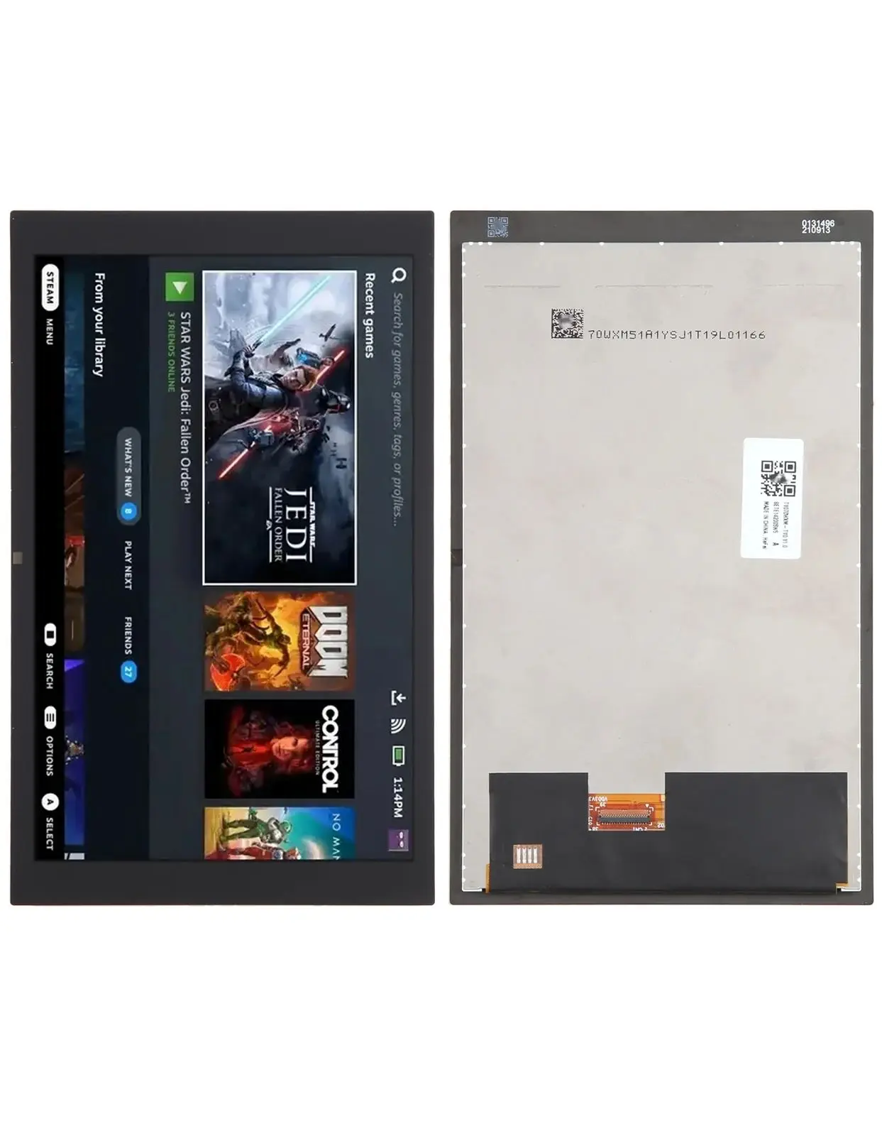 LCD Display Touch Screen with Digitizer Full Assembly For Steam Deck,High Quality
LCD Display Touch Screen with Digitizer Full Assembly For Steam Deck,High Quality