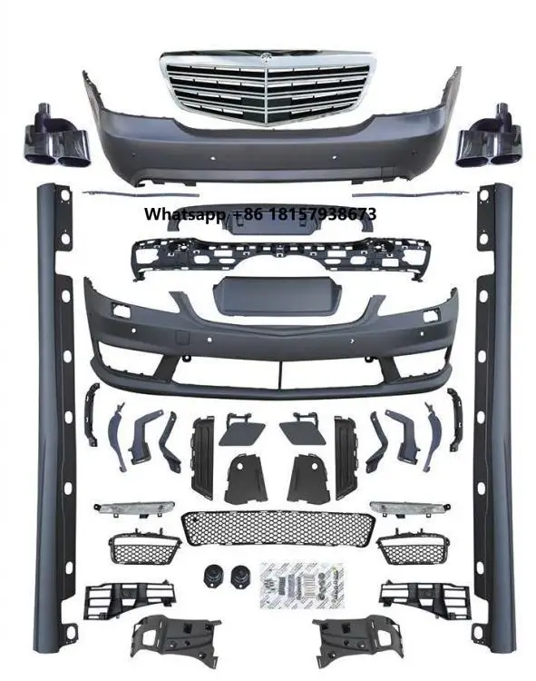 Car Body Kit Car Bumper for Benz S Class W221 Upgrade to S65 AMG Style,wirh Side Skirts
Car Body Kit Car Bumper for Benz S Class W221 Upgrade to S65 AMG Style,wirh Side Skirts