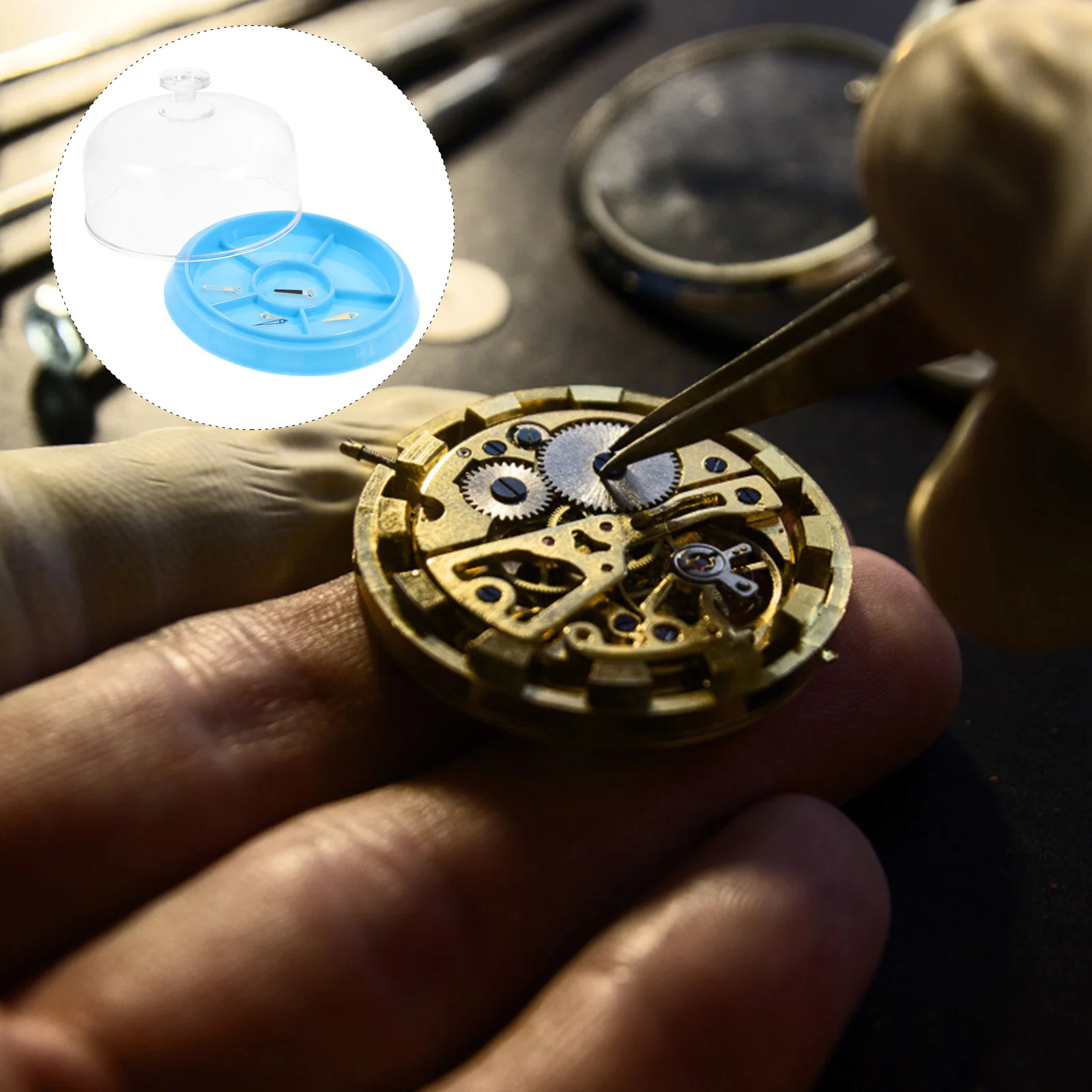 1Pcs Watch Parts Dust Cover Storage Tray for Watchmaker Precision Small Parts Organizer Watch Tools Storage Container
1Pcs Watch Parts Dust Cover Storage Tray for Watchmaker Precision Small Parts Organizer Watch Tools Storage Container