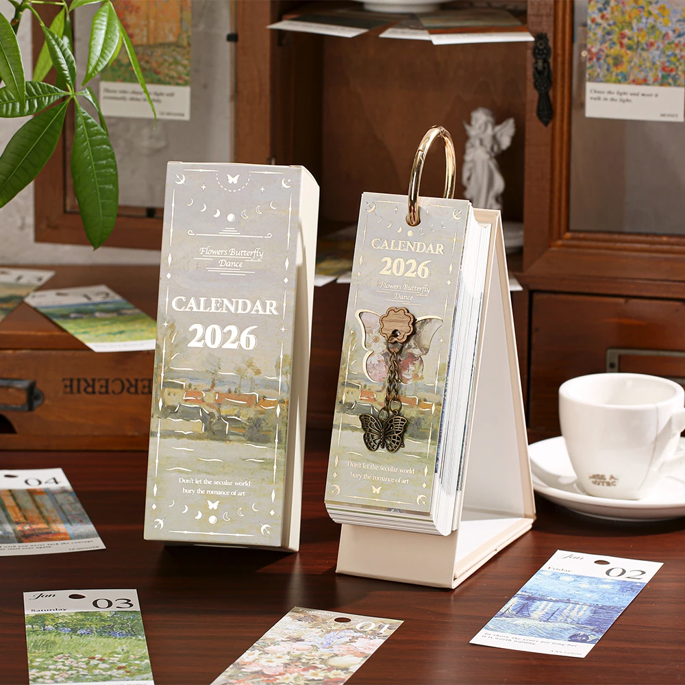 Ежедневный вдохновляющий календарь с цитатами на 2026 год, винтажная картина маслом с золотым кольцом для офиса, дома, планирования, планирования
Ежедневный вдохновляющий календарь с цитатами на 2026 год, винтажная картина маслом с золотым кольцом для офиса, дома, планирования, планирования