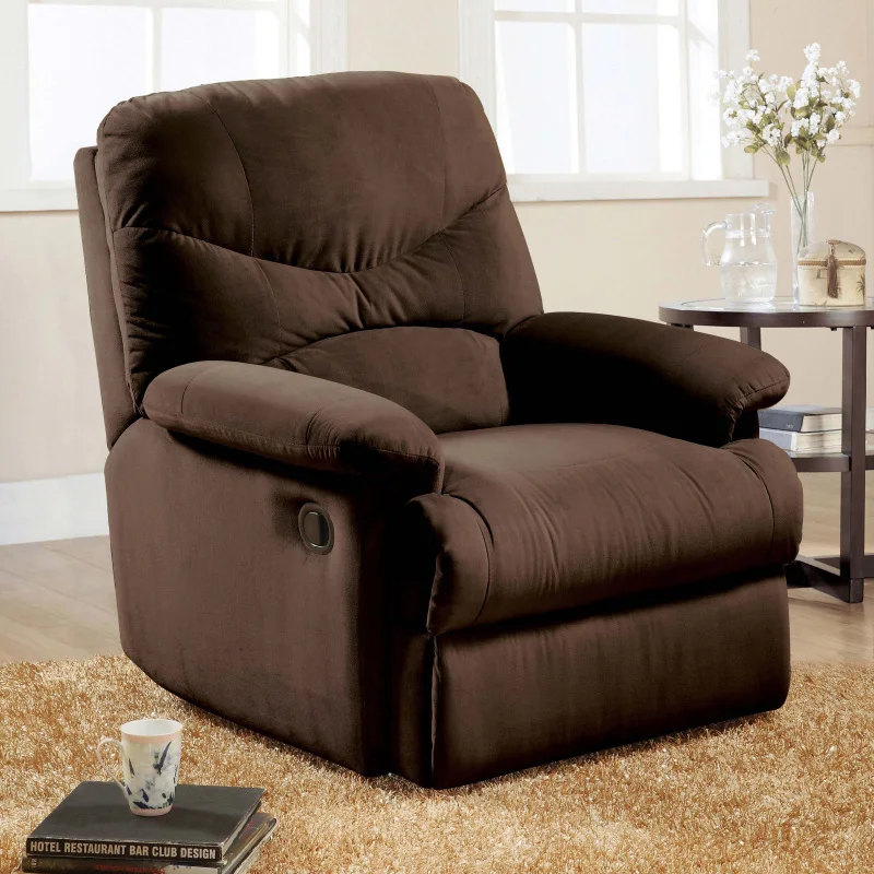 Chocolate Pillow Top Arms Recliner with Tufted Back
Chocolate Pillow Top Arms Recliner with Tufted Back