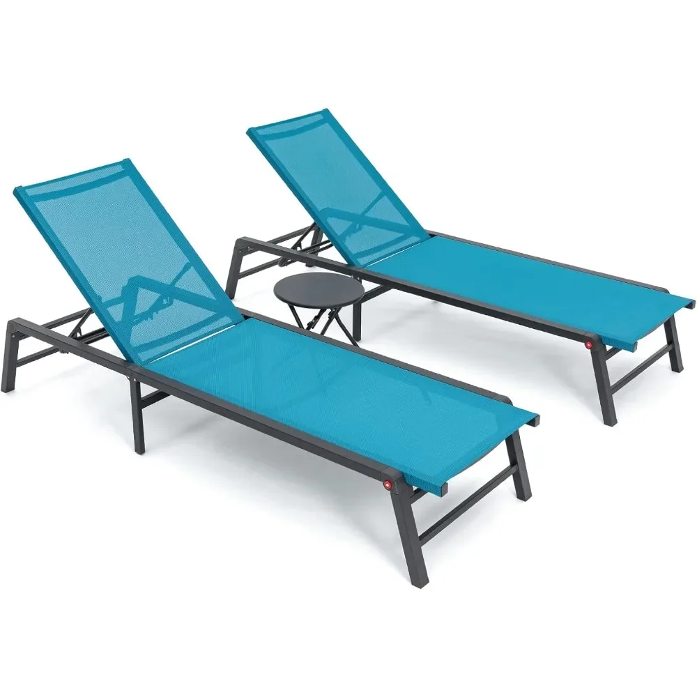 Folding Chaise Lounge Chairs Set for Pool, Adjustable & Waterproof Patio Lounges for Sunbathing
Folding Chaise Lounge Chairs Set for Pool, Adjustable & Waterproof Patio Lounges for Sunbathing