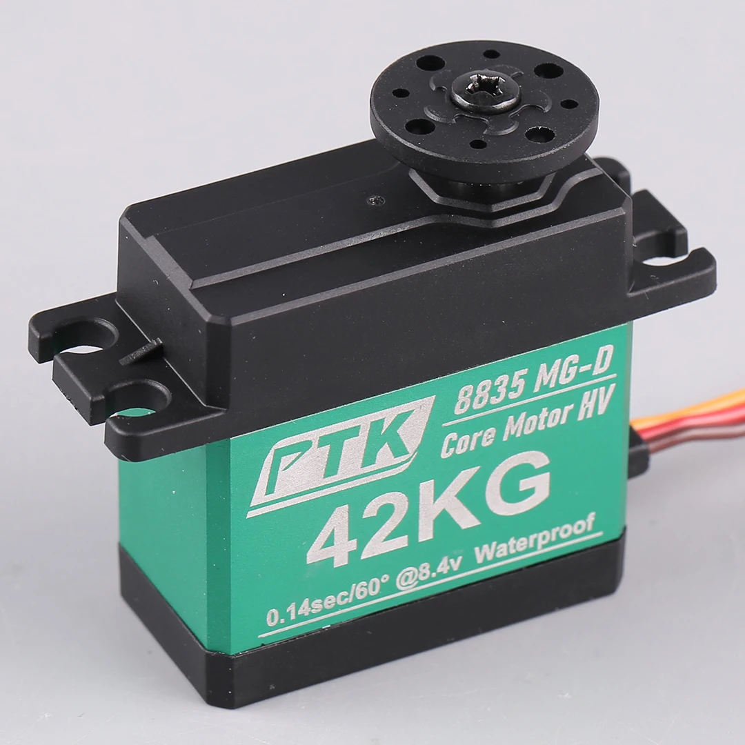 PTK 8835MG-D High Torque Digital Toothed Servo 42kg Stainless Steel for RC Model Aircraft Fixed Wing Servo
PTK 8835MG-D High Torque Digital Toothed Servo 42kg Stainless Steel for RC Model Aircraft Fixed Wing Servo