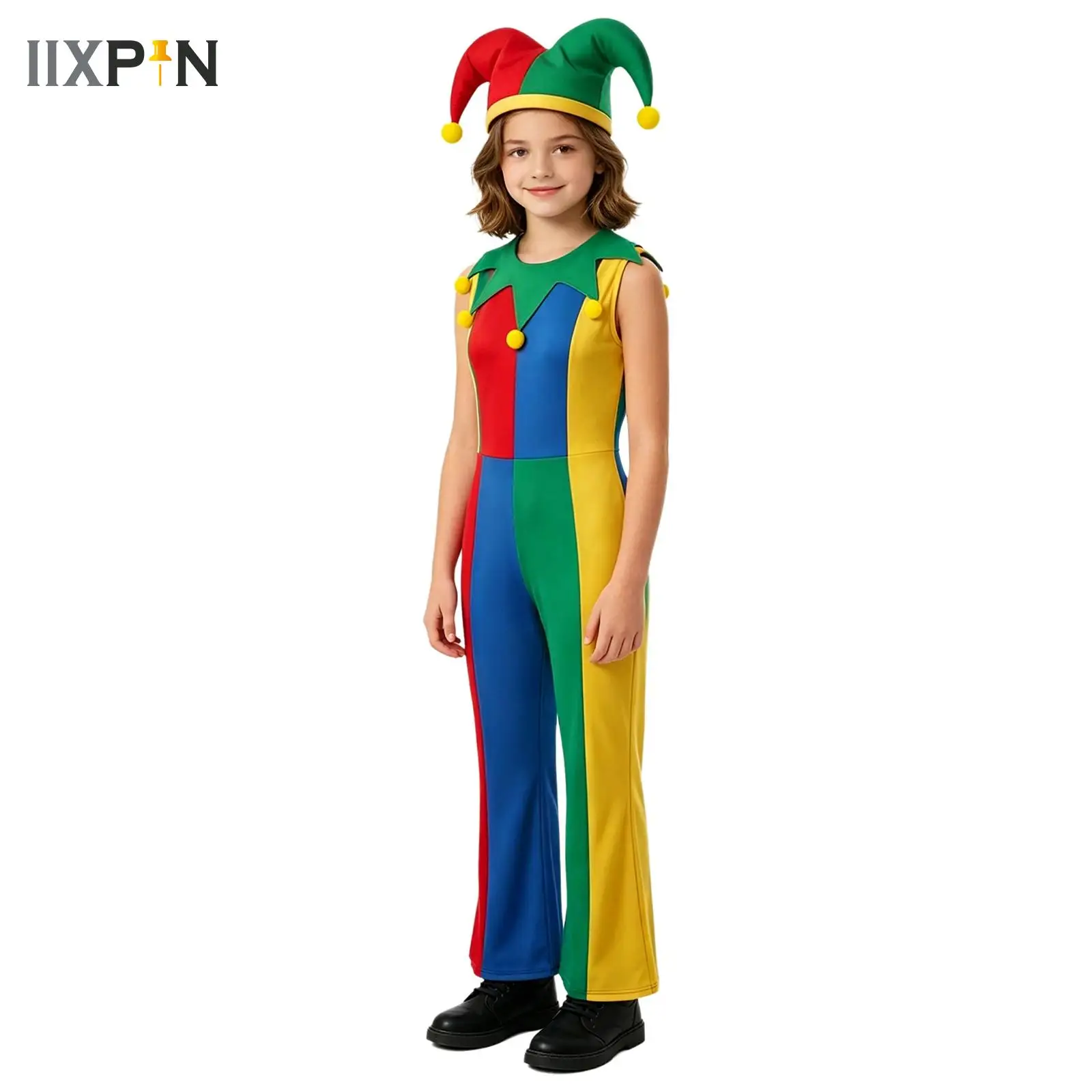Classic Clown Costumes Colorful Suit Girls Boys Halloween Carnival Circus Clown Cosplay Clothes Set Stage Performance Costume
Classic Clown Costumes Colorful Suit Girls Boys Halloween Carnival Circus Clown Cosplay Clothes Set Stage Performance Costume