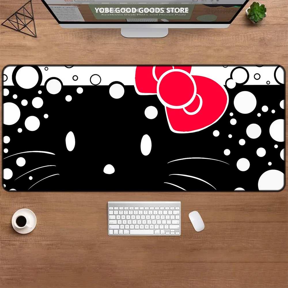 Черный, белый коврик для мыши Hello Kitty, декор для компьютерного стола, большой коврик для стола, коврик для мыши с мультяшным рисунком кота, XXL
Черный, белый коврик для мыши Hello Kitty, декор для компьютерного стола, большой коврик для стола, коврик для мыши с мультяшным рисунком кота, XXL