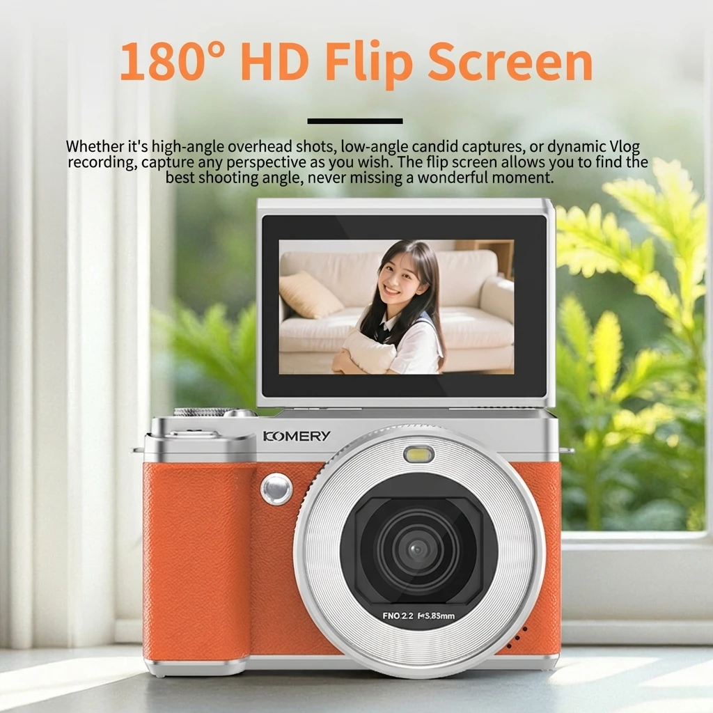 5K Ultra HD Video Camera with 80MP High-resolution Photography, 3.0-inch Up & Down Flip Screen. Built-in WiFi for APP remote con
5K Ultra HD Video Camera with 80MP High-resolution Photography, 3.0-inch Up & Down Flip Screen. Built-in WiFi for APP remote con