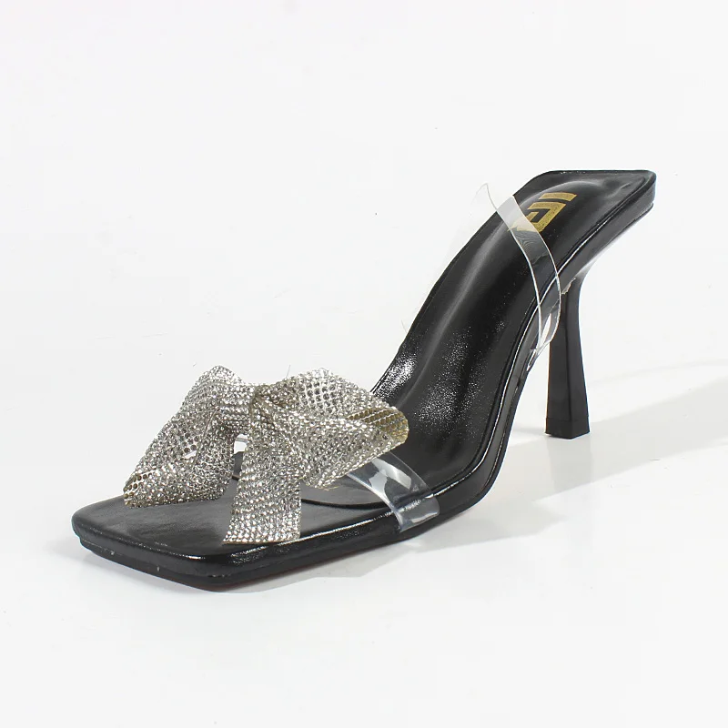 Women's Shoes 2024 Summer New PVC Crystal Bow Knot Open Toe High Heels Stiletto Back Strap Fashion Sexy Party Women's Sandals
Women's Shoes 2024 Summer New PVC Crystal Bow Knot Open Toe High Heels Stiletto Back Strap Fashion Sexy Party Women's Sandals