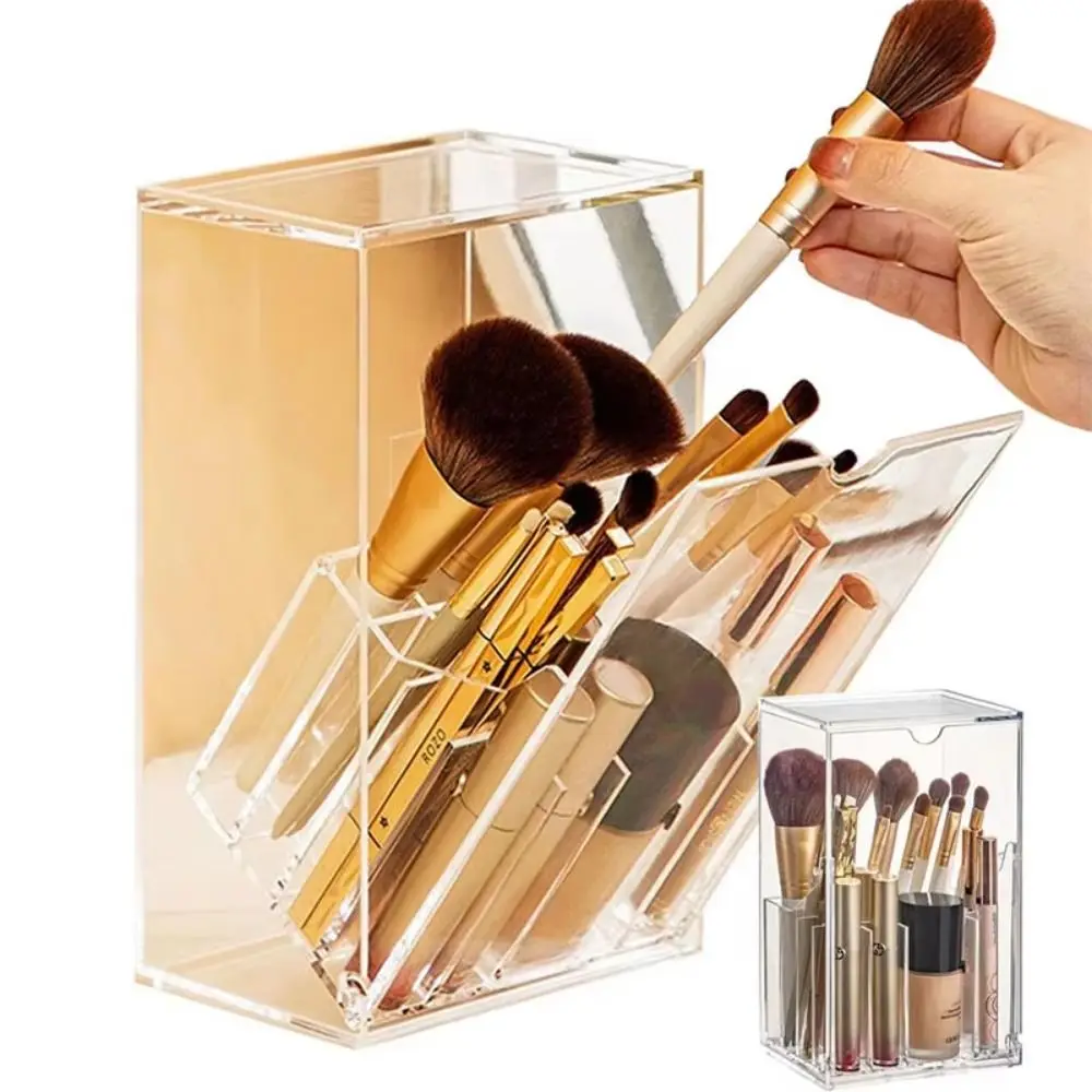 Transparent Makeup Display Rack with Lid Flip-Top Makeup Brushes Holder Dust Proof Thickened Cosmetics Tools Organizer Bathroom
Transparent Makeup Display Rack with Lid Flip-Top Makeup Brushes Holder Dust Proof Thickened Cosmetics Tools Organizer Bathroom