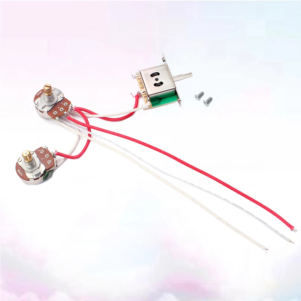 Switch Line Wiring Harness Toggle Five Sections Guitar 1 Volume Tone Pot Jack 250K
Switch Line Wiring Harness Toggle Five Sections Guitar 1 Volume Tone Pot Jack 250K